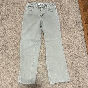 Size 27/5 Lovervet Light Gray Straight Leg Women's Jeans